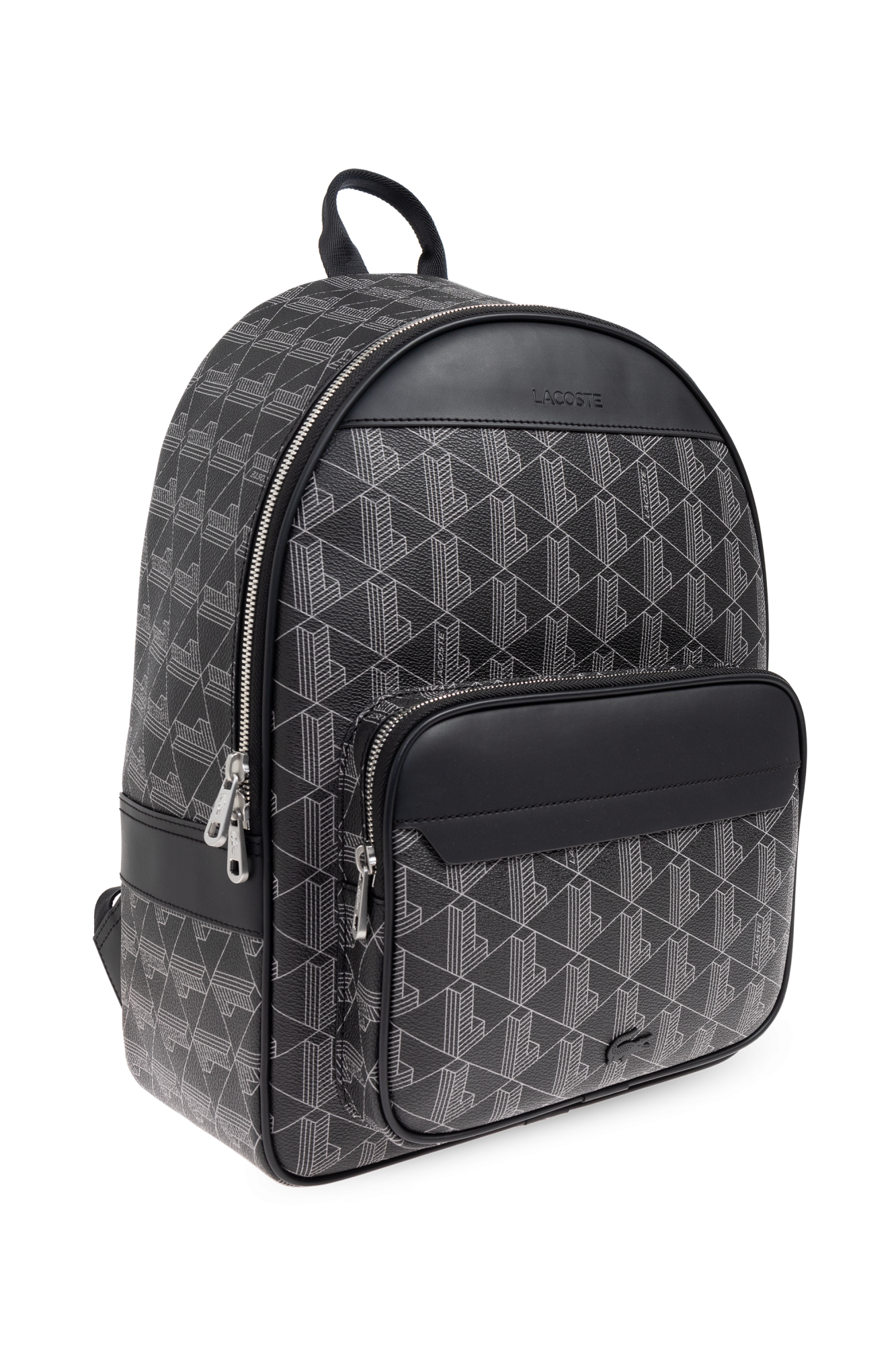 Black Monogram backpack Lacoste - Vitkac AS
